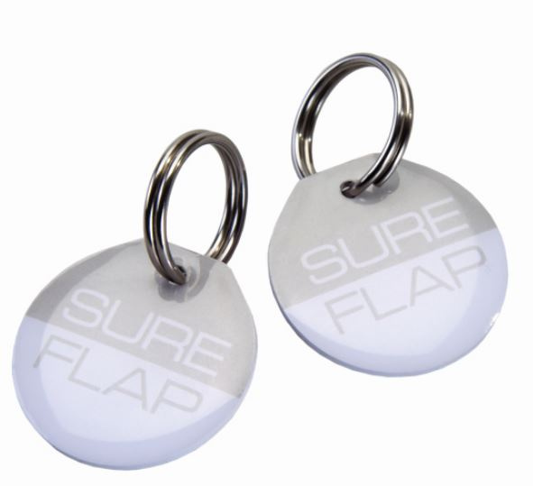 SureFlap haliere Rfid chlopňa pre domáce zvieratá oceľová 25 mm biela 2 kusy