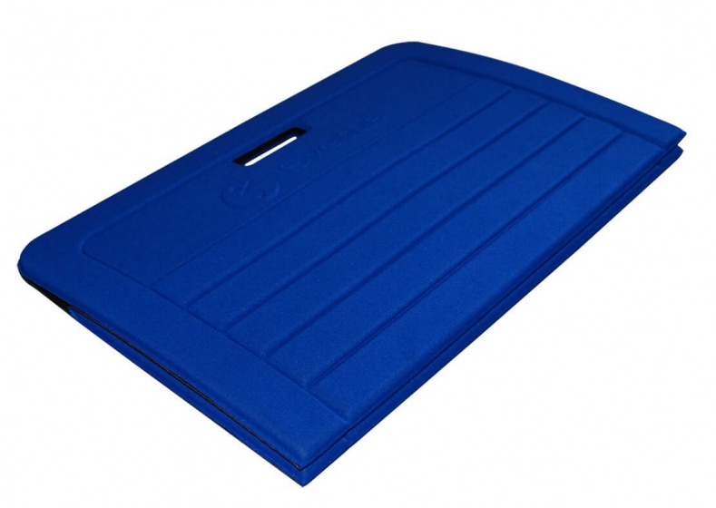 foldable matt polyester/foam blue 140 x 60 cm