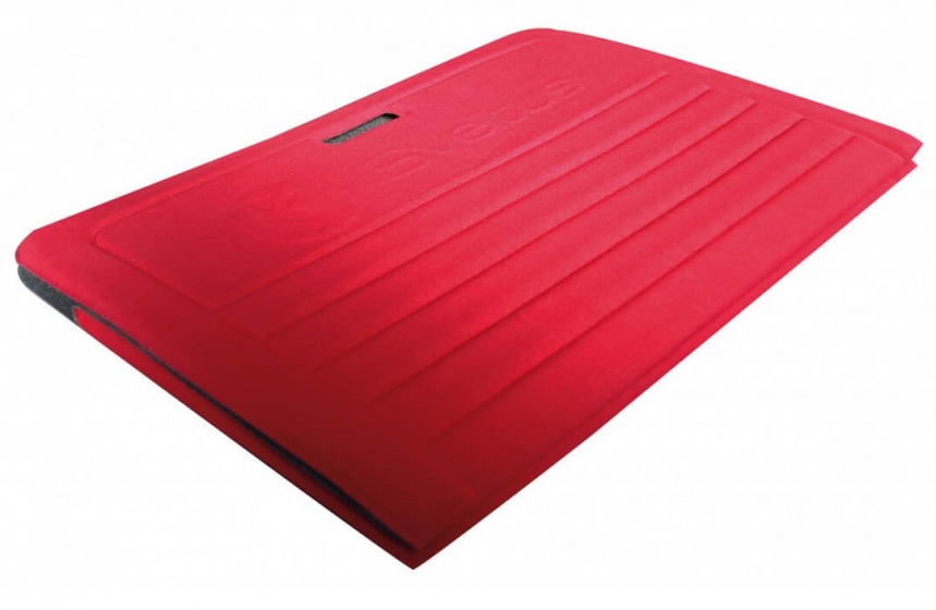 foldable mat polyester/foam red 170 x 70 cm
