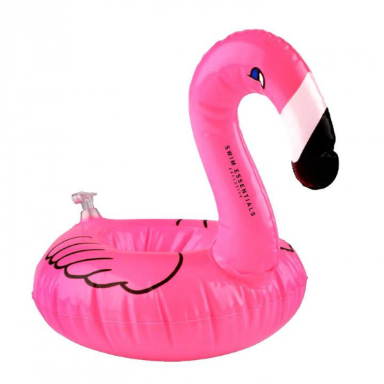 inflatable cupholder flamingo 17 cm vinyl pink / Diameter: 17 cm