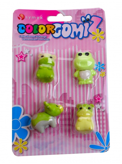 Symex gummen color gomiz 4 delig multicolor ( 4)