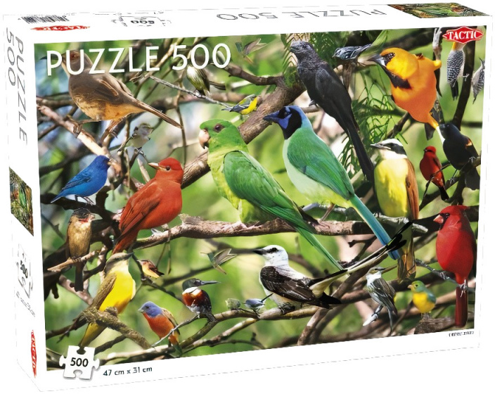 jigsaw puzzle exotic birds 47 x 31 cm 500 pieces