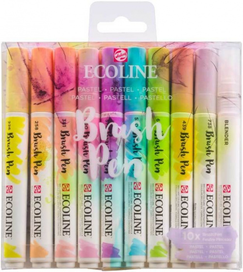 Talens štetec ecoline pastel 10 ks