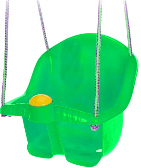 Tender Toys detská hojdačka s povlakom 30 cm zelená