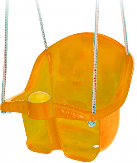 Tender Toys detská hojdačka s povlakom 30 cm oranžová
