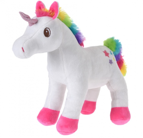 unicorn plush 26 cm white