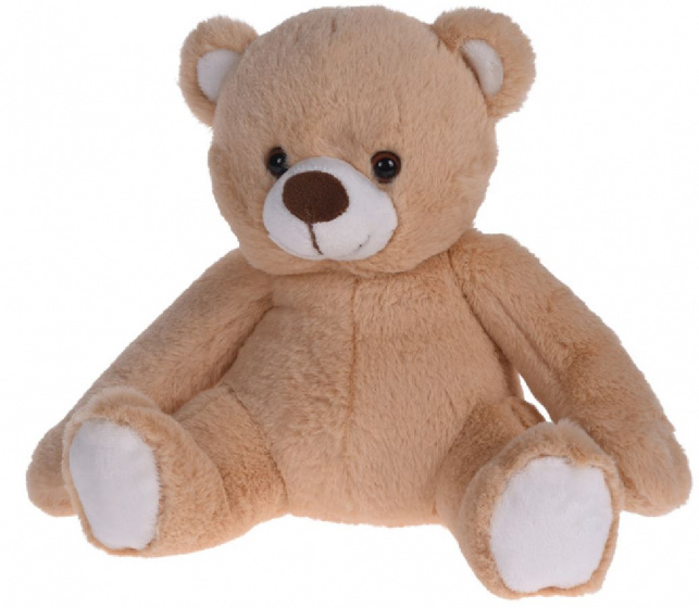 Tender Toys plyšový medvedík junior 20 x 22 cm svetlohnedý