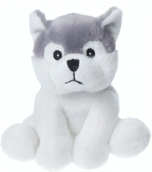 cuddly dog 14 cm white