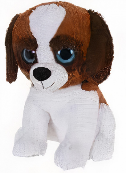 Tender Toys plyšový psík junior 60 cm hnedá/biela
