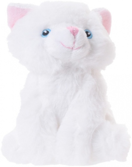 cuddly cat 14 cm white