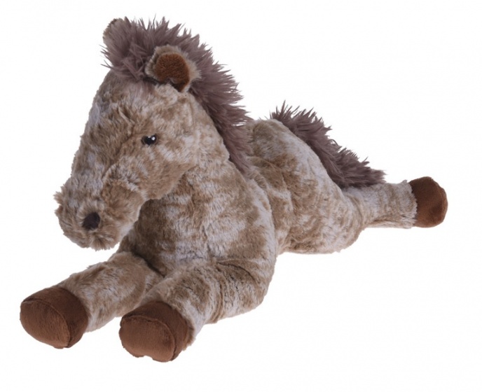 Tender Toys plyšový koník hnedý 30 cm