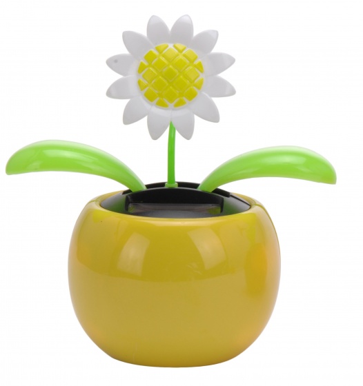 solar flower daisy yellow 10 cm