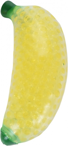 stressball banana 13 cm yellow