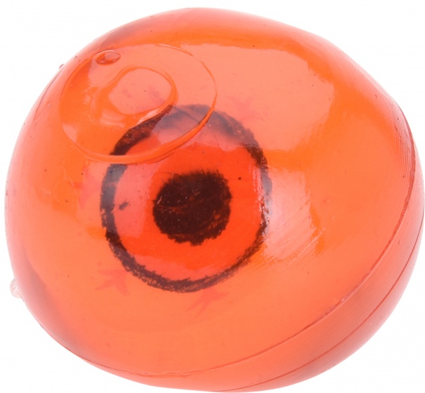 stressball sticky eye 3.5 cm orange