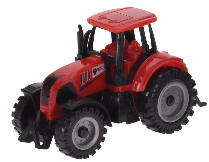 Tender Toys traktor 10,5 cm červený