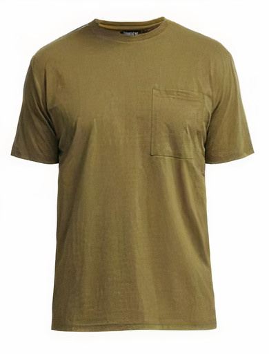 T-shirt Seaside mens cotton olivegreen size S