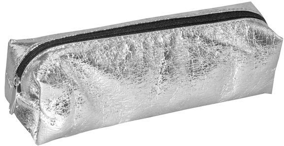 Tesoro etui junior 20 x 5,5 cm textiel zilver