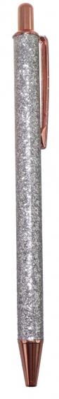 Tesoro pen glitter 14 cm zilver