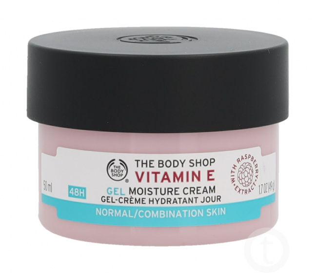 The Body Shop denný krém Vitamín E Moisture 48 H 50 ml ružov