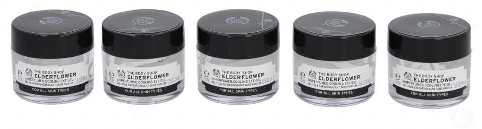 The Body Shop očný gél Bazový kvet dámy vegánsky 15 ml 5 ks