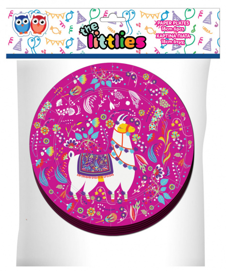 The Littlies taniere lama junior 18 cm papier 6 kusov