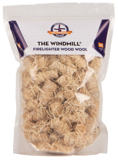 The Windmill podpaľovače 1,2 kg drevo hnedé 90 kusov