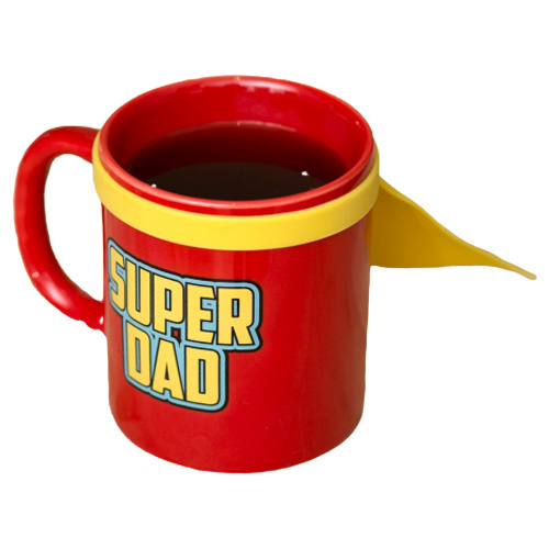thumbsUp! mok Super Dad 350 ml keramiek 12.3 cm rood/geel thumbsUp! mok Super Dad 350 ml keramiek 12.3 cm rood/geel