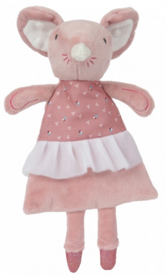 Tiamo plyšová deka baletná myška 28 cm ružová