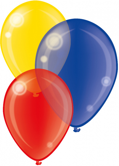 tib balóniky Crystal 28 cm latex 16 kusov