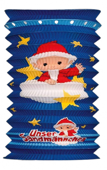 tib lampión Sandmännchen junior 25 x 15 cm papier modrý