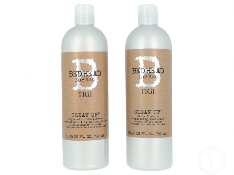 Tigi šampón & kondicionér For Men Clean It Up 750 ml 2-diel