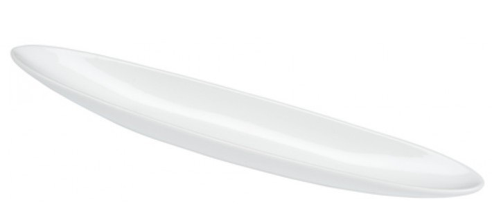 Tish tanier 42,5 cm porcelán biely