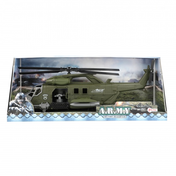 Toi-Toys bojový vrtuľník zelený 20 cm