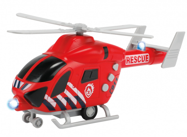 Toi-Toys zásahový vrtuľník Rescue junior 22,5 x 10 cm červený