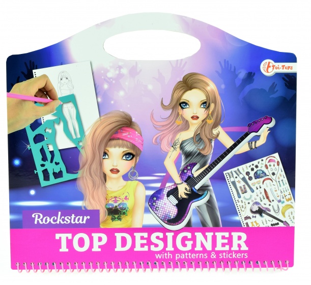 Toi-Toys Toi toys kleurboek rocksterren met stickers