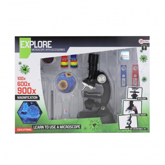 Toi-Toys mikroskop čierny 25 cm