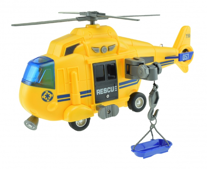 Toi-Toys záchranársky vrtuľník so svetlom a zvukom žltý 27 cm