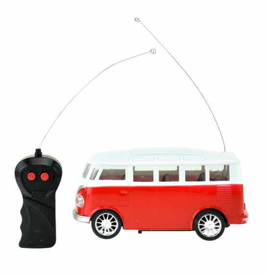 Toi-Toys retro dodávka so svetločervenou