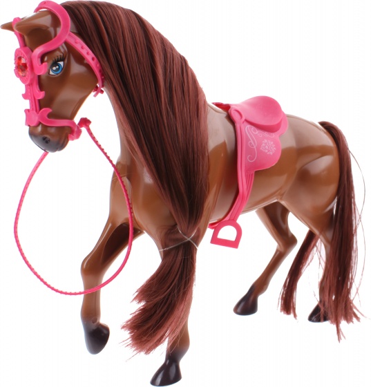 Toi-Toys Sofie koník s kefou 25 cm hnedá