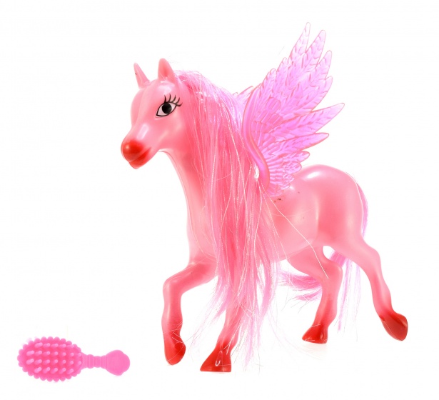 Toi-Toys Toi toys speelset dream horse pegasus 14 cm roze 2 delig