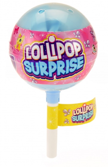 Surprise lollipop unicorn 10 cm blue