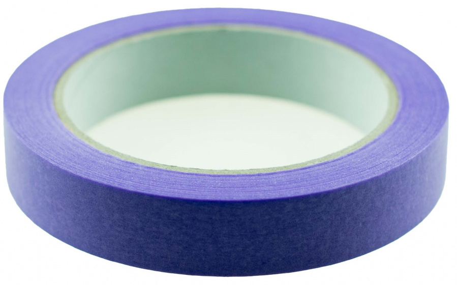 Non Branded afplaktape Low Tack Masking 19 mm x 50 m papier paars Non Branded afplaktape Low Tack Masking 19 mm x 50 m papier paars