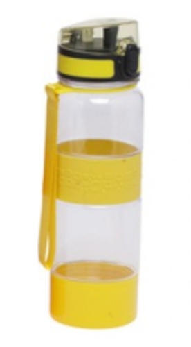 drinking bottle 500 ml 22.5 cm yellow