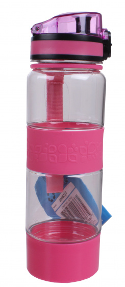 Non-Branded fľaša na pitie 500 ml 22,5 cm ružová