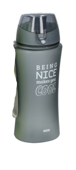 drinking bottle grey 480 ml