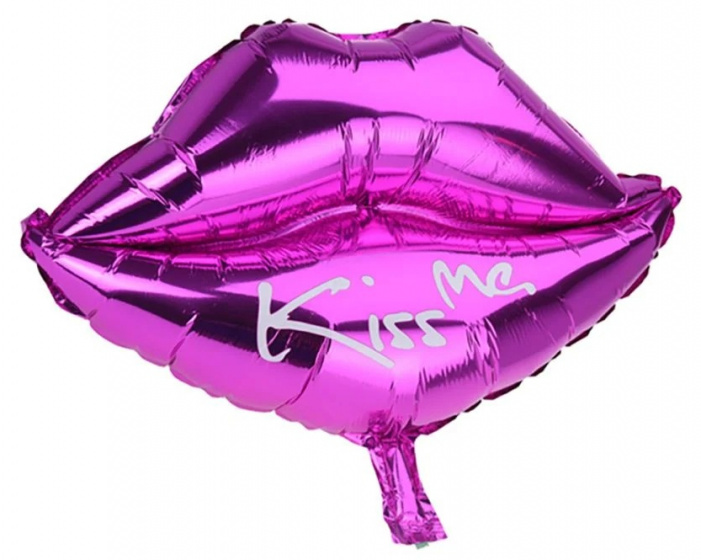 TOM fóliový balón Lips Kiss Me 45 cm fialový