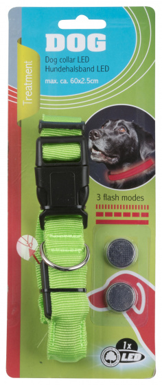 Pet Comfort obojok pre psa ľad 60 cm nylon zelený