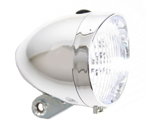 TOM koplamp batterij led zilver