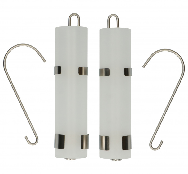Non Branded luchtbevochtiger 20 x 5 cm RVS wit 2 stuks Non Branded luchtbevochtiger 20 x 5 cm RVS wit 2 stuks