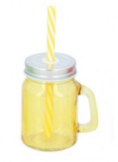 mason jar 130 ml glass yellow